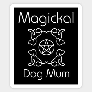 Magickal Dog Mum Pentacle Mother's Day Cheeky Witch® Sticker